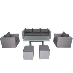 Fonteyn | Loungeset met Hoge Tafel Salou | Dark Grey